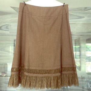 💥DKNY Wool & Lace A-line Skirt